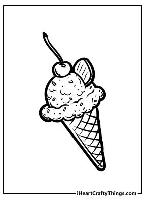 Мороженое На Палочке раскраски
