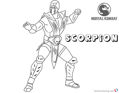 Раскраски Mortal Kombat на GetDrawings | Скачать бесплатно - Раскраски Хом