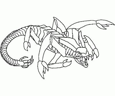 раскраска скорпион для печати - Clip Art Librar