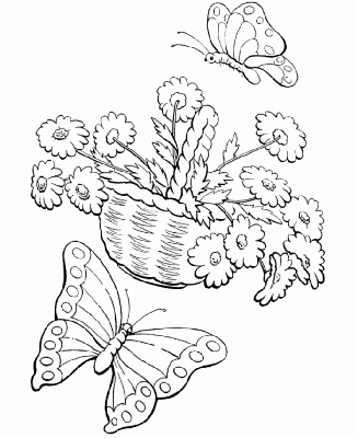 Бабочка и цветы. Раскраска антистресс для детей и взрослых. Иллюстрация изолирована на белом фоне. Стиль дзен-клубок. Черно-белый рисунок Векторный клипарт | Adobe Сток