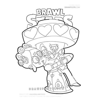 Draw It Cute в Твиттере: «Как нарисовать Калаверу и Поко. Простое пошаговое руководство с раскраской. · Раскраска: https://t.co/Esjdc81S94 #BrawlStars #BrawlStarsArt #brawlstarsfanart # как рисовать #ArtistOnTwitter https://t.co/qtsFkdREOS ..