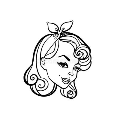 Pin Up Style Surprised Woman, Pop Art Girl Portrait, Vector Illustration Coloring Book — стоковая векторная графика - Иллюстрация 1950-х годов, блондинка: 16967342