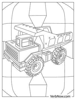 Раскраски для печати Monster Truck (обновлено 2022 г.)