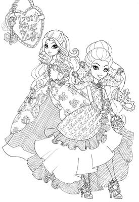 90 Desenhos da Ever After High для Colorir e Imprimi