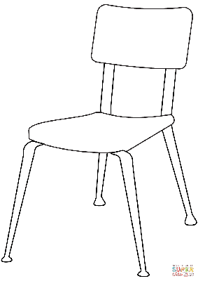 Раскраска стул | Бесплатная раскраска для печати