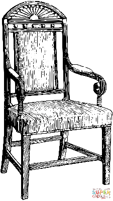 раскраска кресло | Бесплатная раскраска для печати