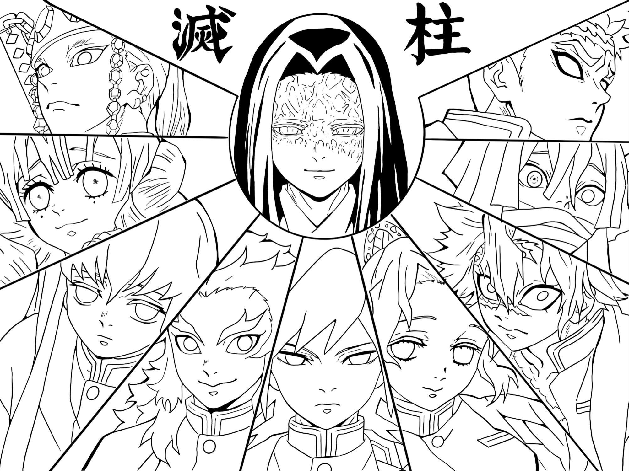 BNSD Slayer Coloring Page