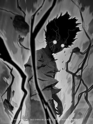 Mob Psycho 100 Anime Art — Broken Gri