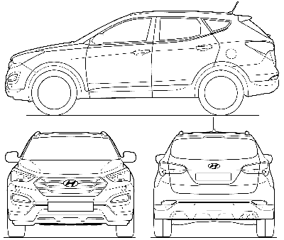 Чертеж хендай